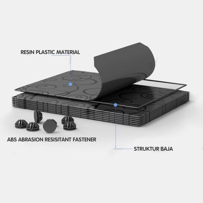 Bedola Lemari plastik bedside table kartun rak buku susun  anak 3 kotak 5