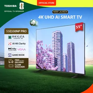 [4K] [FREE ONGKIR JABODETABEK] Toshiba TV 55" 4K UHD Smart TV PRO - Regza ZR Dolby Vision Atmos HDR10+ MEMC VRR ALLM Netflix Disney+ Youtube Apple AirPlay Screen Sharing Voice Control Wifi Bluetooth 5.0 HDMI 2.1 Digital - 55E330NP PRO