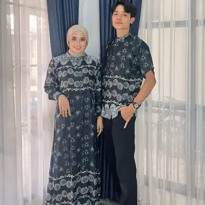 Mahika Couple Set Raya Series MaxMara Lux Print Sarimbit Dress Koko Sarimbit