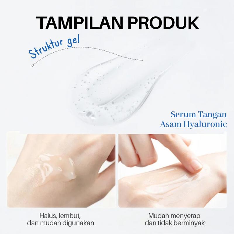 Serum Tangan Hyaluronic Acid - Hand Cream Hand Pemulihan kuat Essensi Perawatan Tangan Asam Hyaluronic 6