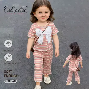 [Enchanted Princess]  2-11 tahun Anomali Oneset - Setelan Motif Tung Tung Sahur - Setelan Jogger - Setelan Celana Panjang - Setelan Salur Motif Bayi Parsel ootd  anak