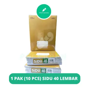 SiDU Buku Tulis Kraft 40 Lembar Joytree Kraft 38 Lembar- 1 Paket Isi 10 PCS Buku OKEY KRAFT- Buku tulis sidu Stationery Sampul Coklat - Paperpen Brand