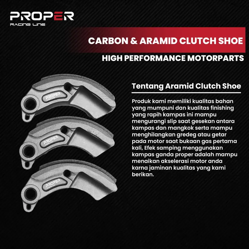 KAMPAS GANDA CARBON ARAMID MIO 5TL SPORTY SMILE FINO CARBU PROPER RACING LINE 6