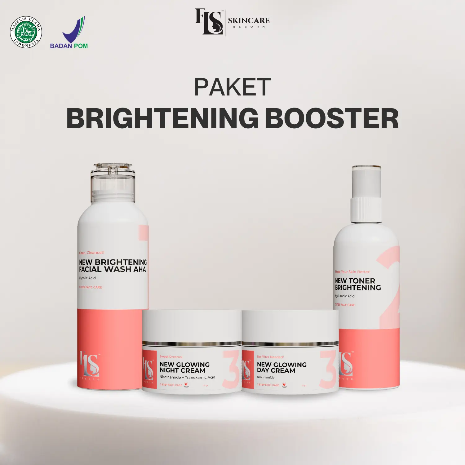 (KHUSUS LIVE) NEW GLOWING BOOSTER EXCLUSIVE LIVE LS SKINCARE BPOM (ELSTM)