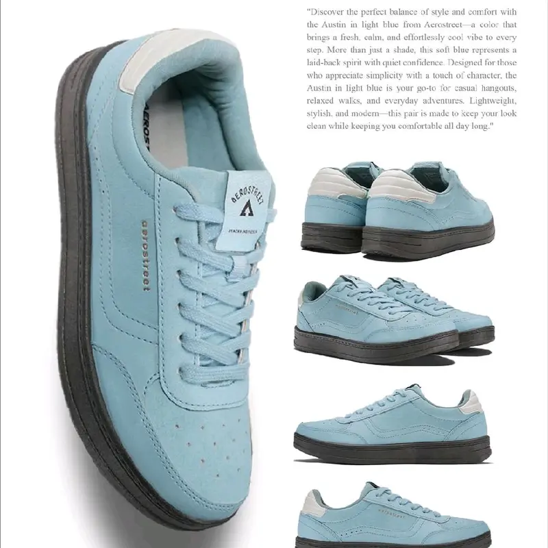 Aerostreet Austin Series - Sepatu Sneakers Kasual Pria Wanita 6