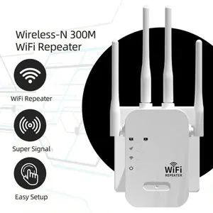 Penguat Sinyal 4TX WIfi Range Extander 4 Antena Cocok Untuk Perusahaan, Kafe Rumah, Dll