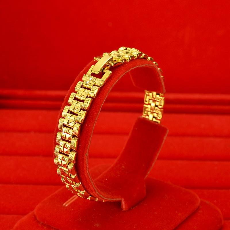 Product Introduction of Copper gold-plated watch chain, Geely bracelet, gold-plated accessories, non fading, non peeling alarm jewelry -24H shipping, free gift jewelry box 9