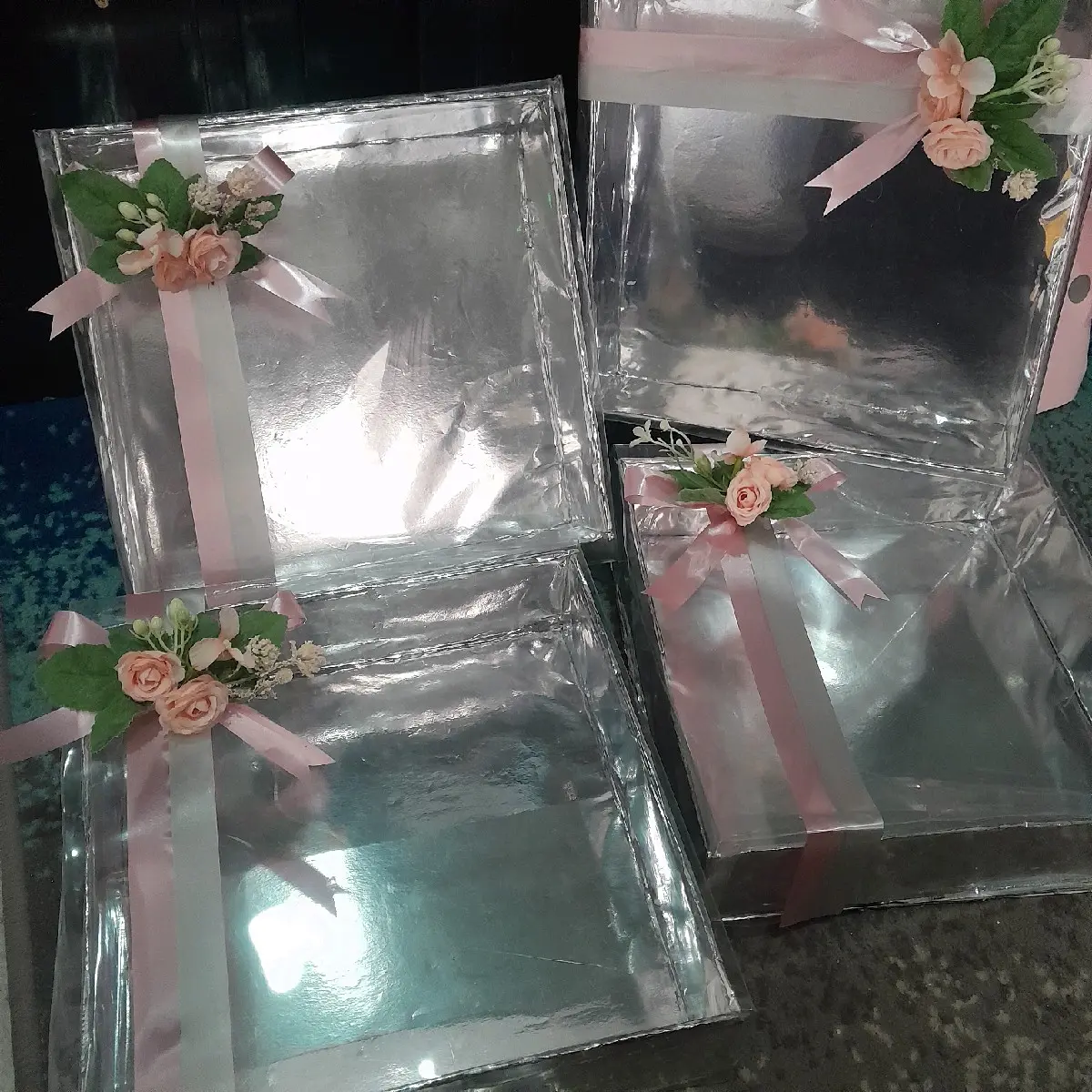 kotak hantara untuk kue /kotak hias hantaran kue 25x25x7cm