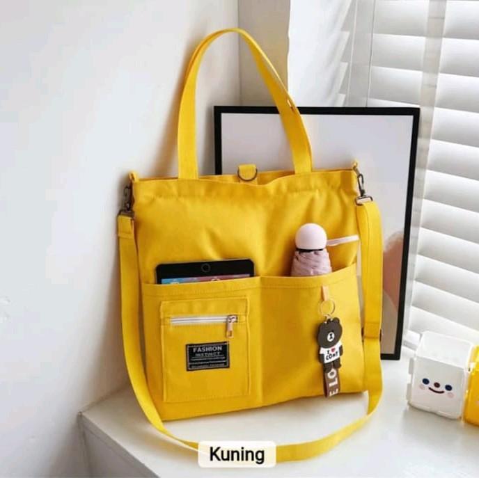 Tas tote bag wanita tas modis tas bahu kuliah kerja kekinian 1