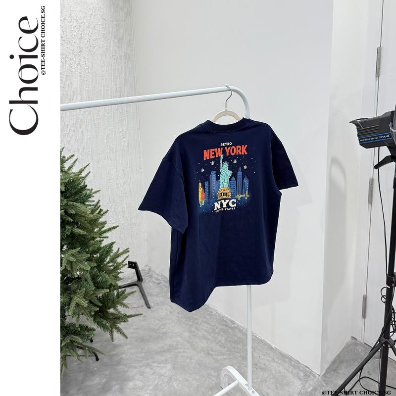    FORM BOXY   Áo Thun BOXY In DTG + In Lụa Nổi  CHOICE.SG Cổ Tròn Cotton 100% "SOL-Top " 