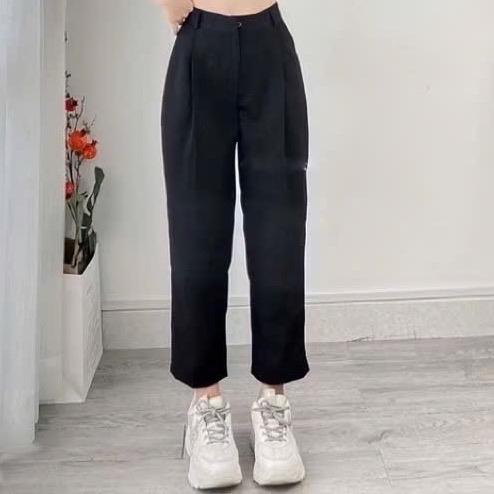 Quần tây baggy ống rộng cho nữ bigsize 55-95kg , chất liệu vải tây mango mặc thoải mái ít nhăn Đậu bigsize -Q556