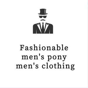Fashionable men's pony men's clothing
