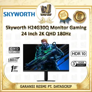 Skyworth H24G30Q Monitor Gaming 24 Inch 2K QHD 180Hz Garansi Resmi 3 Tahun HDR 10 Fast IPS 100% Original Baru