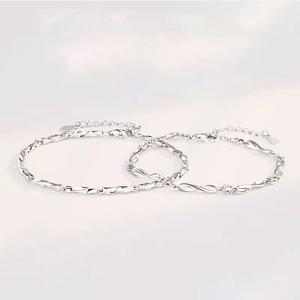 Vòng tay đôi Möbius, unisex, vòng tay cặp đôi，một món trang sức cao cấp sang trọng, món quà sinh nhật lý tưởng cho bạn gái.