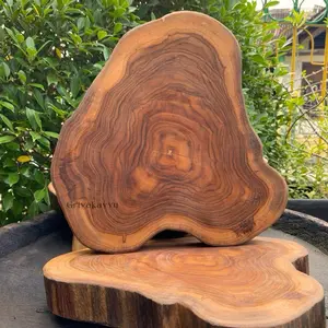 Talenan Jati Natural Diameter 22-25 cm Kitchenware Kayu