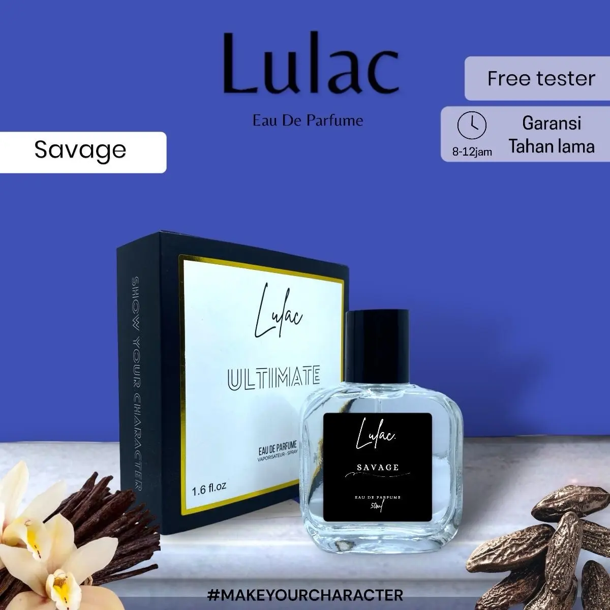 SAVAGE - parfum Pria aroma woody garansi tahan lama by lulac Perfume