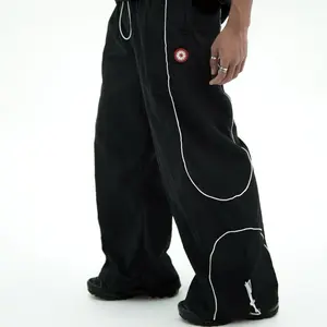 PLASURA UNDRTD - TRACKPANTS SLASHER BLACK