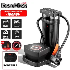 Pompa Angin Kaki/Pompa Kaki/Pompa Ban Mini Foot Pump Portable High Pressure Pompa Angin Kaki Untuk ban mobil