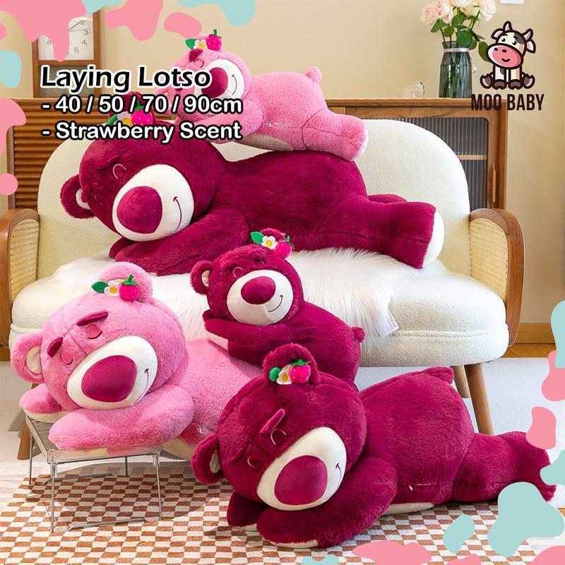 Moo Baby Boneka Beraroma Strawberi Lembut Lotso Bear Lotso Plushie ...