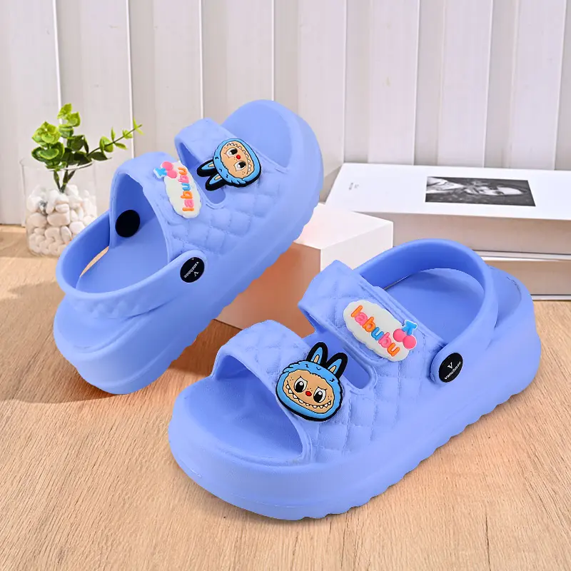 A·S·L Sandal kodok Anak Perempuan Kartun labubu Sandal Baim Anak Laki Laki 2