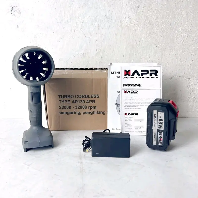 APR RAJA turbo fan cordless ap130max kipas angin jet pengering motor mobil pembersih daun debu 2