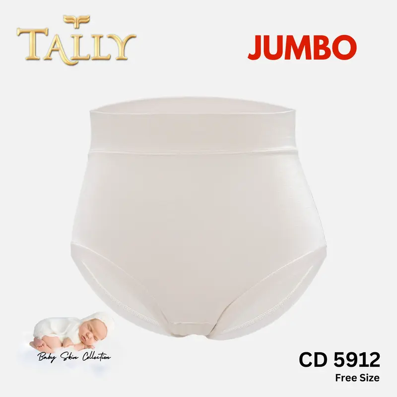 TALLY Sarwendah CD 5912 Celana Dalam Wanita Big Size Bahan Katun Viscose Baby Skin PREMIUM fit to XXL Cd Wanita Basic JUMBO Pakaian Dalam Wanita Lembut dan Elastis 2