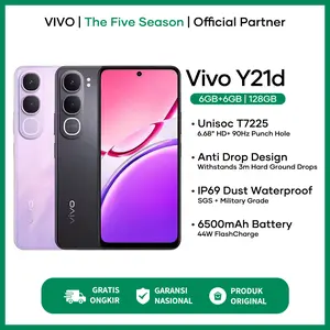 [NEW LAUNCH] Vivo Y21D (4/128)(6/128)(8/128)(6/256)-50MP Kamera Underwater, 6500mAh 44W FlashCharge