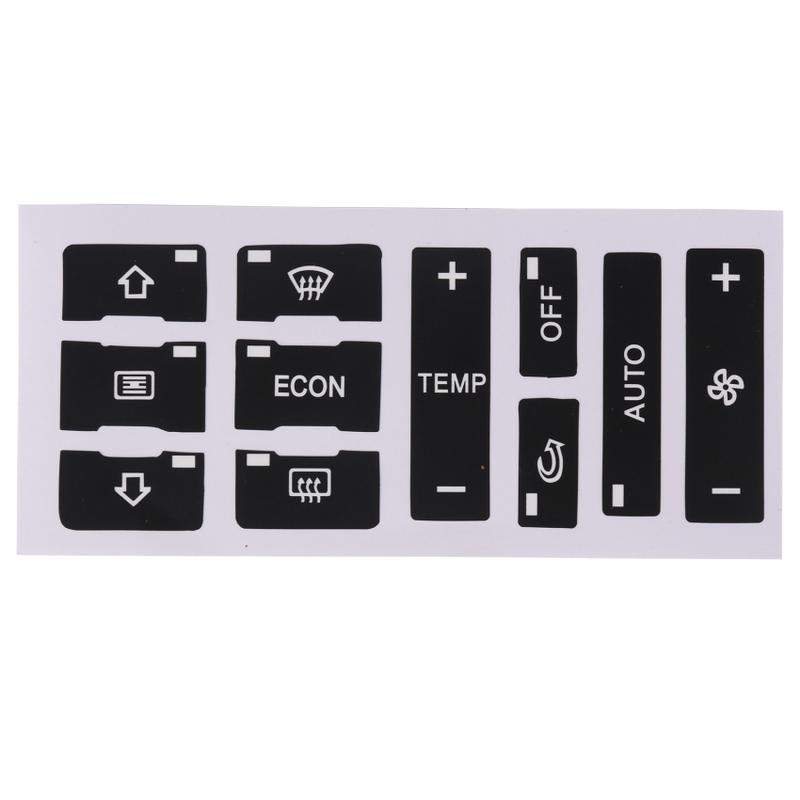 Product Introduction of For Audi A2/ A3 8L A/C Button Repair Kit Fix Faded Ugly Car Stickers Car Air Condition Control Switch Button Repair Stickers 5
