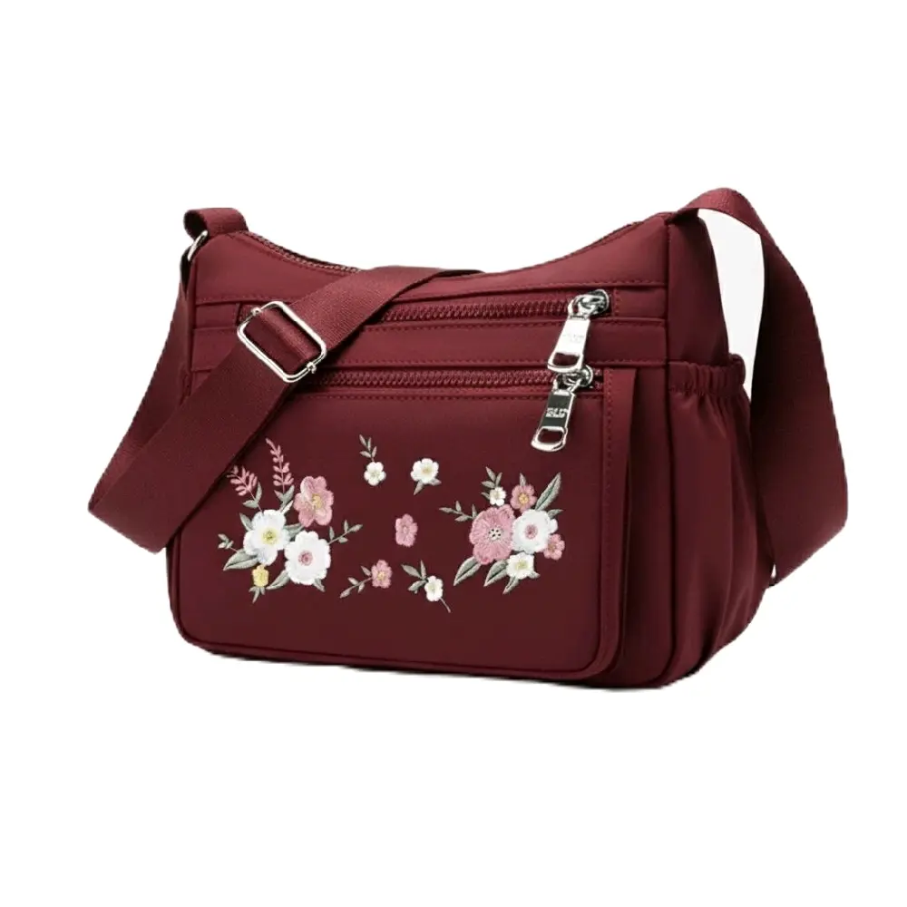 Bunga Maroon + Dompet Mini