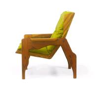 Gambar Lounge Chair / Kursi Malas - DJALOU - Candy Brown - Doff Finish - Hijau dari kaisugih Kab. Bandung 1 Tokopedia