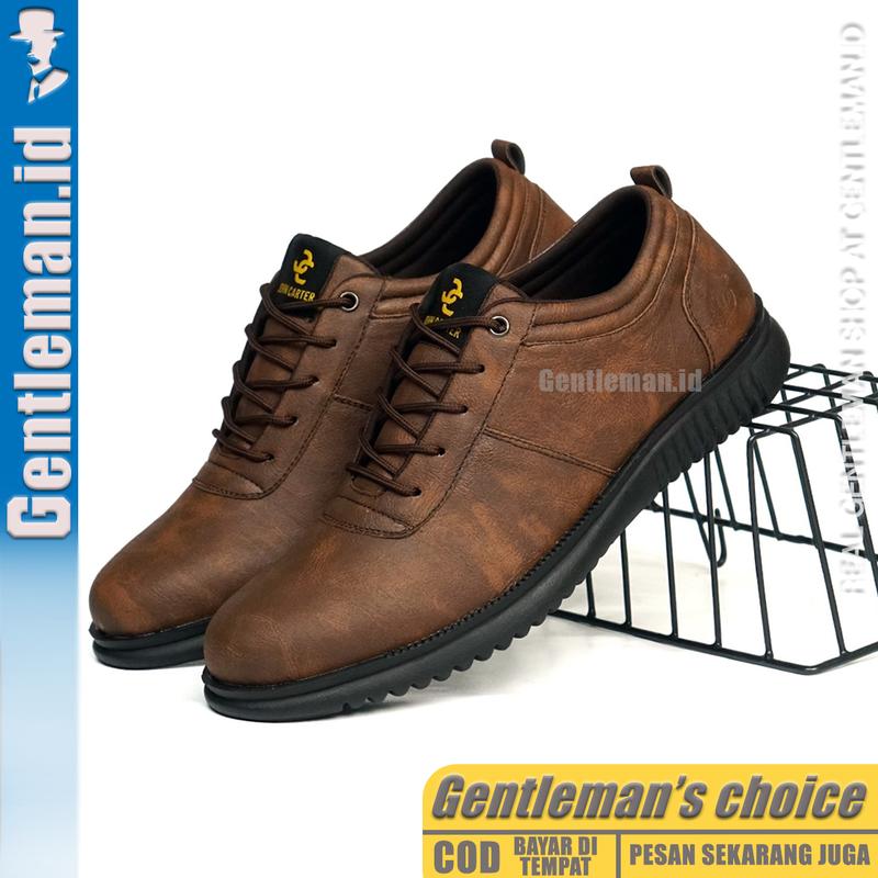 GENTLEMAN Targa 2.0 Sepatu Formal Kerja Pria cokelat Hitam Casual Original Terbaru Kekinian Shoes 3