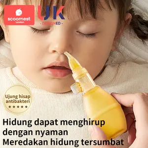【Scoornest】Nasal Aspirator Hidung Bayi & Anak Dengan Sistem Hisap Manual – Menghilangkan Kotoran, Ingus, Hidung Tersumbat