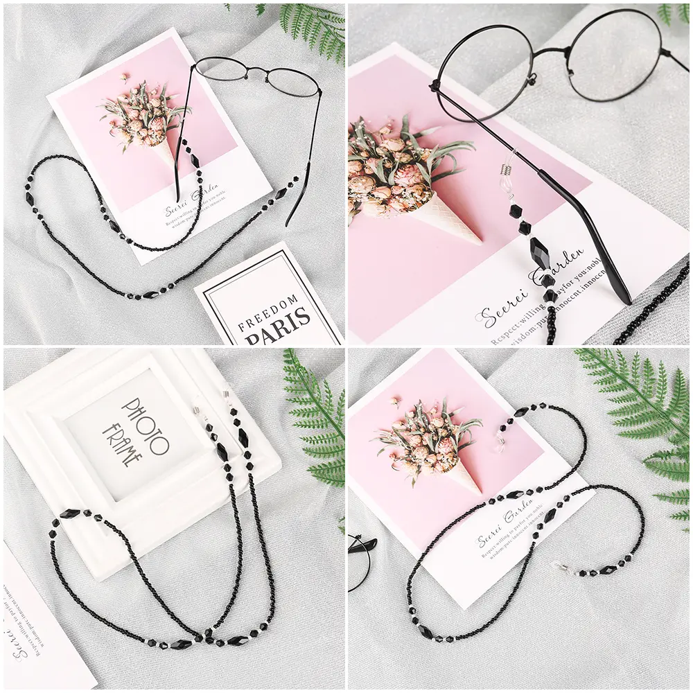 Fashion Reading Glasses Black Glasses Necklace  Glasses Chain Eye wear Accessories Eyeglass Lanyard