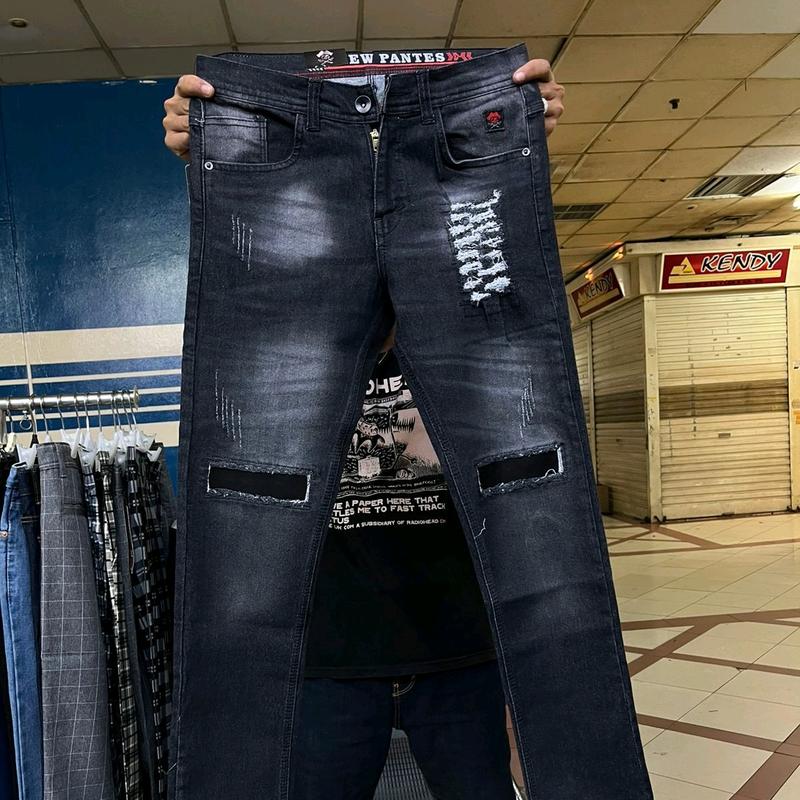 Celana jeans sobek panjang pria keren dewasa slimfit Lembut Nyaman Melar sobekpria Denim Distro Skinny 7
