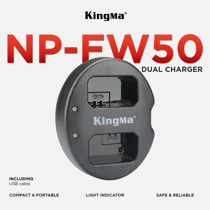 Gambar KINGMA Dual Charger Sony NP-FW50 - Non Lcd Display dari MACRO.id Kota Administrasi Jakarta Barat Tokopedia