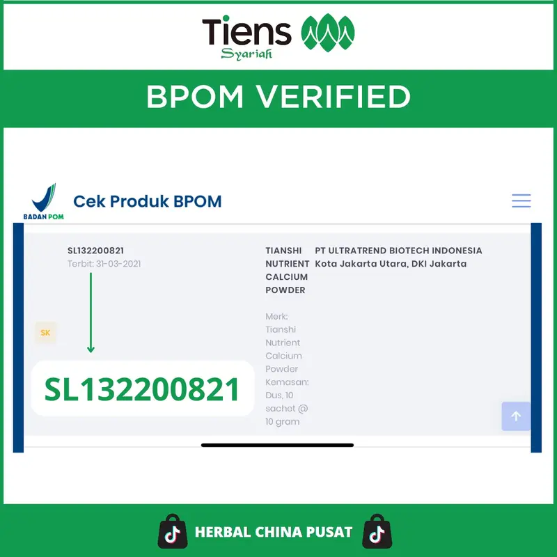 Tianshi Nutrient High Calcium Powder - Kalsium Tiens Untuk Remaja dan Dewasa 4