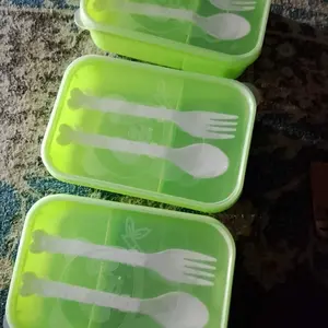 TEMPAT MAKAN ANAK,OMPRENG ANAK, LUNCHBOX SMALL PANDA, GREENLINE, SEKOLAH,TK,SD, FREE SENDOK+GARPU PLASTIK.