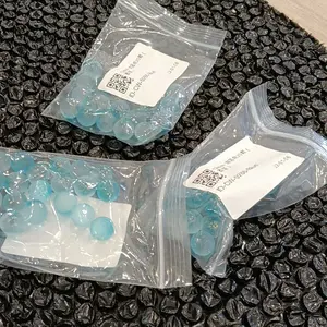 Marmer Kaca Aquarium 7Warna - Hiasan Emas Glowing Alami Ukuran 10mm Bulat Aman untuk Ikan Neon/Kecil