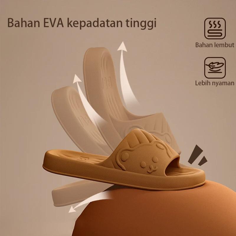 THAY Sandal Rumah 2025 Flatshoes Wanita Karet EVA Lembut Anti Selip Nyaman Ringan Sandal Kamar Mandi Rumah Slip-On THAY Sandal Rumah 2025 Flatshoes Wanita Karet EVA Lembut Anti Selip Nyaman Ringan Sandal Kamar Mandi Rumah Slip-On