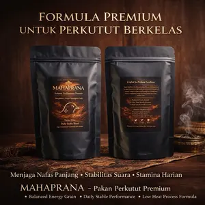 MAHAPRANA Pakan Perkutut Premium – Pakan Perkutut Lomba & Harian | Stamina Nafas Panjang Stabilkan Suara 250gram