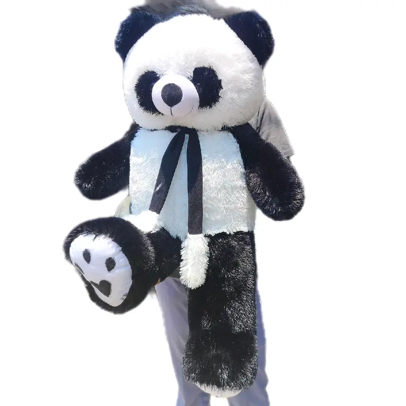 Boneka Panda Hitam Putih Syal Telapak Jumbo - Mainan Anak Berkualitas Tinggi - Toys 3