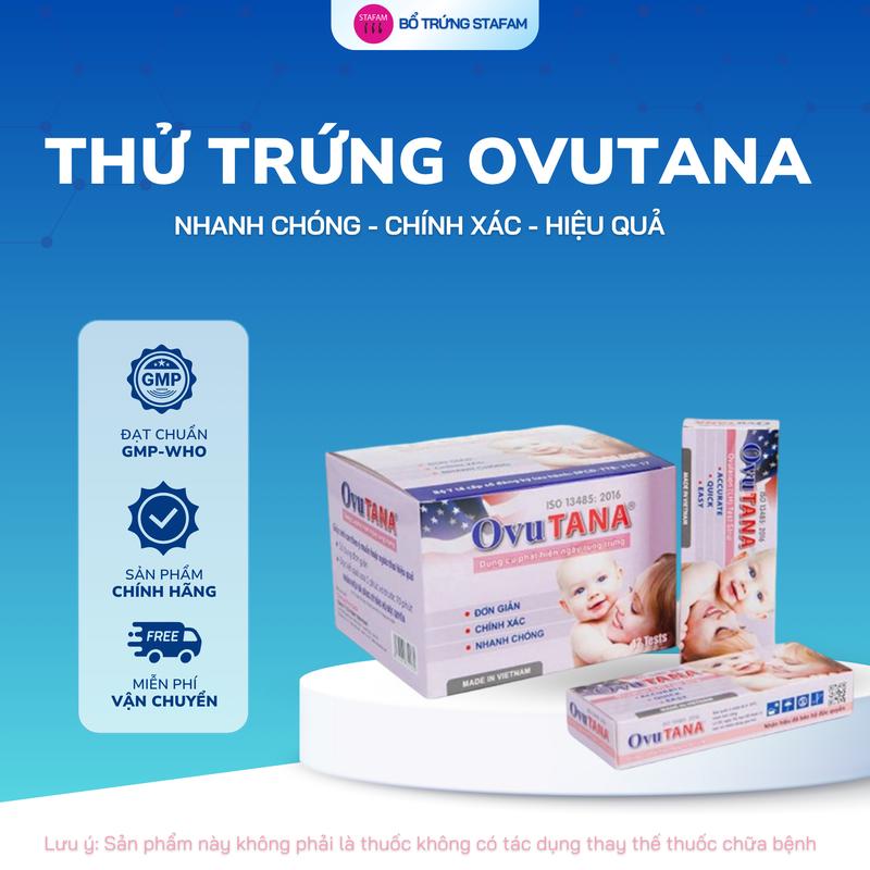 Che Tên Combo 10 Que Thử Rụng Trứng OVUTANA - Chính xác & Hiệu Quả