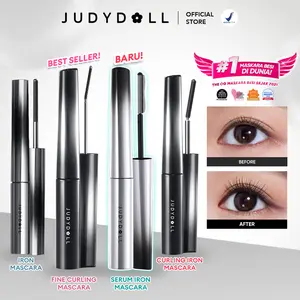 [BARU]  Judydoll Serum Iron Mascara (Maskara Besi Waterproof Tahan Lama, Volumizing & Lentik Menebalkan, Tahan Lama 12 Jam, Serum Bulu Mata)