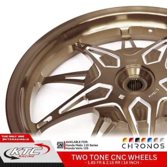 VELG KTC RACING CHRONOS 185/215X14 BEAT , VARIO 125 , SCOOPY 2
