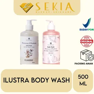 ILUSTRA GOATS MILK BODY WASH 500ML 100% ORIGINAL