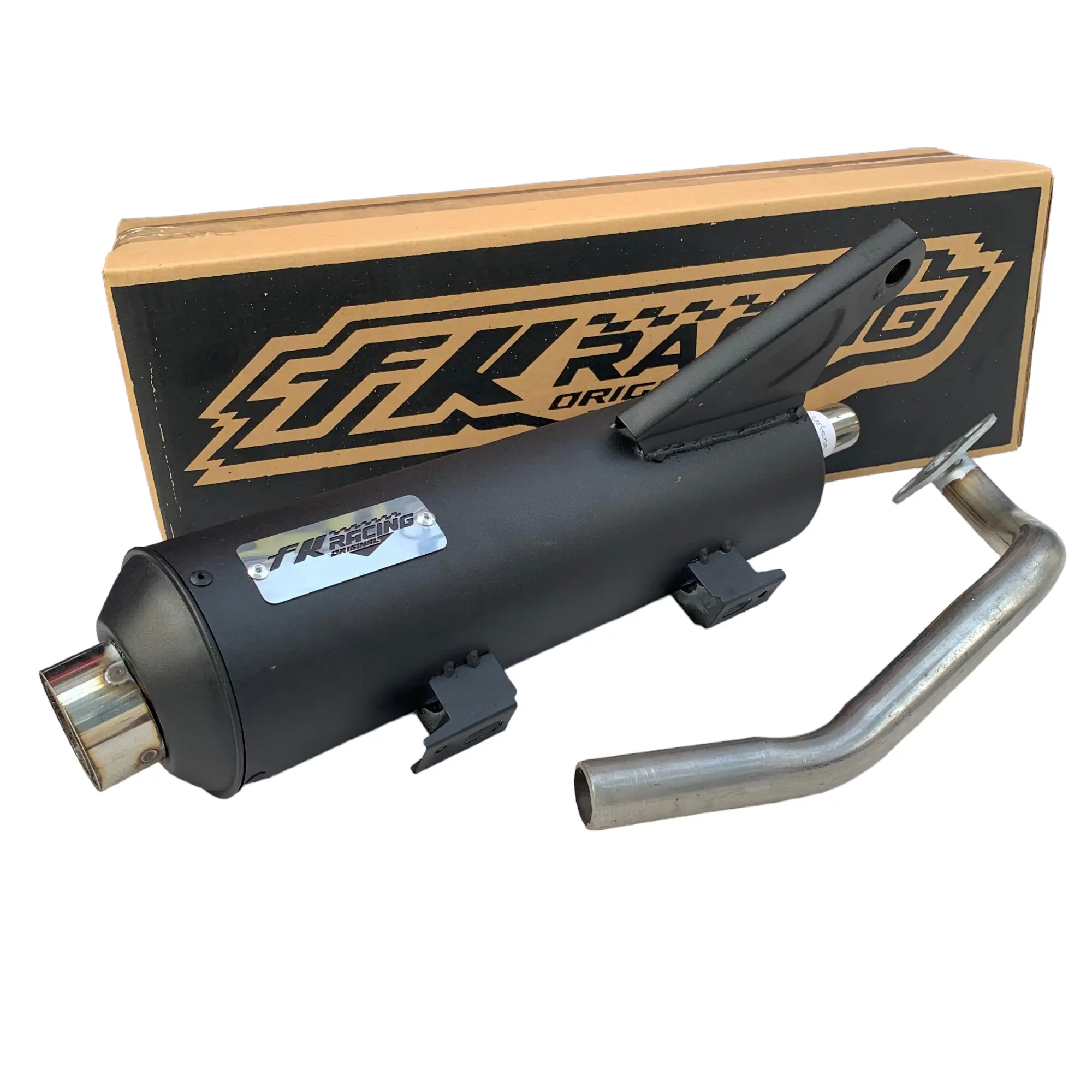 Knalpot Standar Racing Sarangan Setengah Nmax Aerox PXC Vario Beat Mio X ride Lexi Genio copy cms FK RACING [Free Laser nama] Motor Mesin Motorcycle Karbu Baut Glass Gear Sporty Tabung Tameng knalpot vario kzr adem