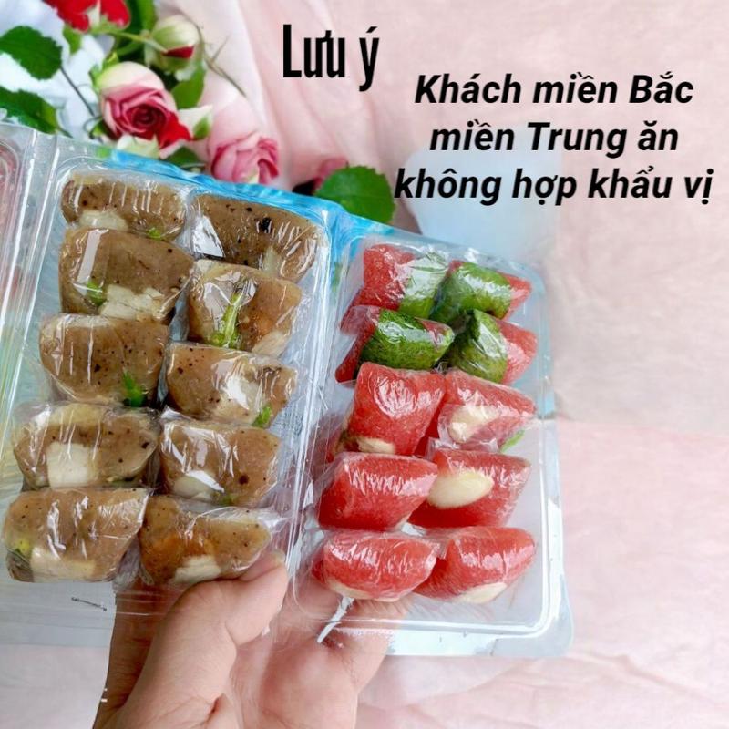 [5HỘP] Nem Chua  Lai Vung - Bì Thịt Ớt Hiểm Xanh - Nem 160rgam/ Bì 180rgam - đặc sản miền tây. ăn vặt 8