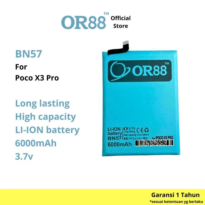 Gambar OR88 - Battery Baterai Batre [BN57] Compatible With POCO X3 dari OR88 shop Kota Administrasi Jakarta Barat Tokopedia
