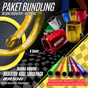 Bashi Paket Selang Radiator Coolant Hose Include Klem Cnc 1 Meter Tahan Panas High Duty