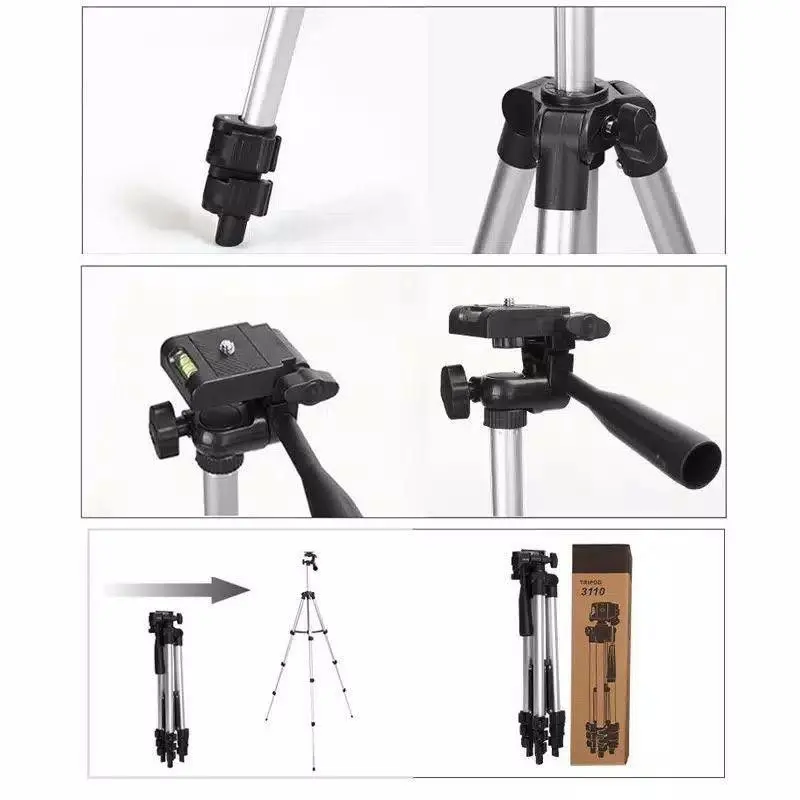 PS - Tripod Handphone Tripod Kamera 3110 1 Meter 1M Free Holder U dan Tas Tripod 1